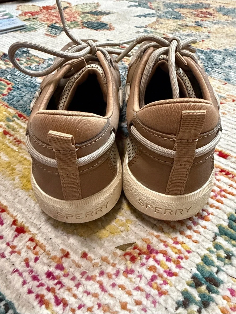 Sperry Kids Tan Boat Shoes
